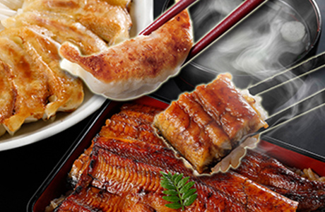 【送料無料】浜松満喫セット 浜名湖うなぎ カット80g 2枚＋浜松餃子600g　ギフト箱入※北海道・沖縄は送料別
