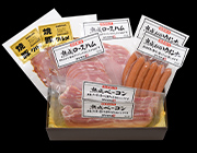 国産豚肉使用　熟成ハム・ベーコン・ウインナーと焼豚の8点セット