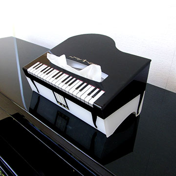 贈りものにもおススメ ピアノデザインのboxティッシュカバー